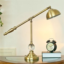 frigga/费芮嘉电镀铁艺书房灯,复古宫廷水晶家用小台灯,型号: TD5489