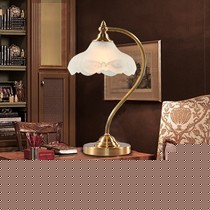 欧塞洛斯护眼书房台灯,复古简约欧式灯具,防滑稳固全铜打造灯饰