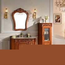 迪维克欧式奢华实木落地式台盆,仿古D-8006系列雕刻浴室柜,大理石台面