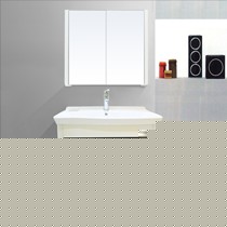 中宇实木一体式浴室柜组合,落地式环保抗菌台盆洗漱台,型号: JY68172