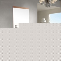 中宇挂墙式橡木浴室柜,一体陶瓷琥珀色洗漱台,型号: jy68051-A