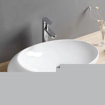 大卫伯爵现代简约台上盆,陶瓷鸡蛋型浴室柜,DA-56开孔台盆