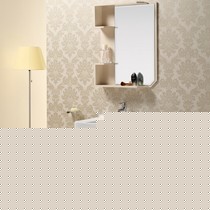 路易圣堡陶瓷台上盆,8199橡木悬挂式浴室柜,带浴室镜整体储物柜组合