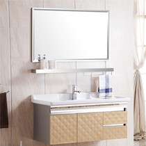 悬挂式台盆卫浴柜,佐诺欧式不锈钢浴室柜,卫生间高档洗手盆组合8029