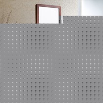 心海伽蓝栗子色橡胶木悬挂式浴室柜,WX007-2进口实木卫生间挂柜