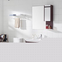 心海伽蓝悬挂式橡木浴室柜,橡胶板材一体陶瓷台盆,系列: wx4156