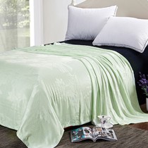 恒源祥天然竹纤维透气杀菌毛毯,多功能防螨提花薄毯,型号11416130C