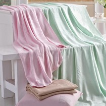 鸿润DJ0023-1现代简约透气除菌毛毯,吸湿防螨天然竹纤维盖毯,精密封边柔软盖毯