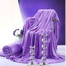 绿意轩纯色现代简约毛毯,法兰绒轻柔舒软保暖法兰绒毛毯 货号LYXF201301