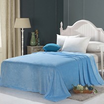 伊美莲纯色珊瑚绒床上家居毛毯,卧室午睡加厚空调毯子,货号 50081