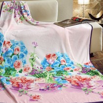 单人法兰绒毛毯,富安娜优质空调毯子,双面毛绒保暖毛毯940100032