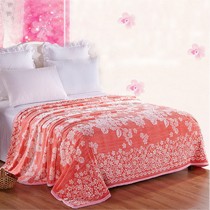 骄子爱立体雕花绒毯,防寒保暖法兰绒盖毯,走线工整毛毯货号6619