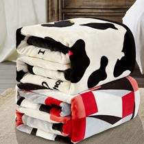 多尺寸云貂绒加厚毛毯,多道线区块缝纫设计盖毯,俞兆林防潮抗虫毯子