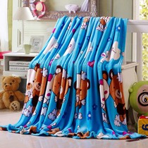 夏季法兰绒单人毛毯,双面绒设计亲肤毯子,俞兆林保暖耐皱户外用毯
