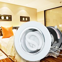 雷士照明白色烤漆客厅筒灯,嵌入式5瓦螺旋节能筒灯,高频陶瓷螺口灯座超强耐高温