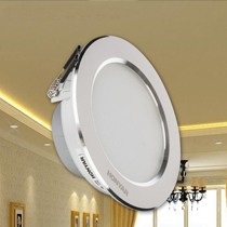 HONYAR/鸿雁航空铝材质筒灯,进口led光源卧室暗装天花灯,北斗筒灯双色设计