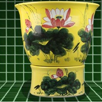 灵宇荷花系列顶级景德镇创意陶瓷拖把池,牢固耐用胚体防腐蚀墩布池