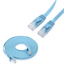 赢为cat.6蓝色千兆六类网线,C65B3FL扁平RH45水晶头网络用线