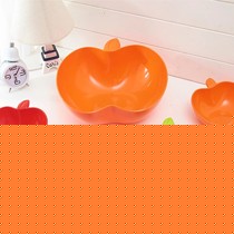 稻草屋品牌苹果型塑料糖果碗,环保加厚的多彩水果盆,货号XHL-16L13-XHL-28.5L24