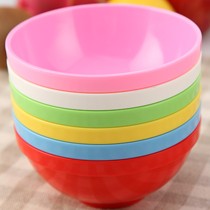 纯色户外用套装碗,安雅品牌磨砂工艺塑料碗,六种颜色创意时尚