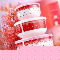 vidsel密封骨瓷保鲜碗,598347多款时尚碗具,高级环保硅胶盖