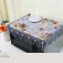 花木欧式微波炉防尘罩,布艺提花微波炉罩,厨房烤箱盖巾