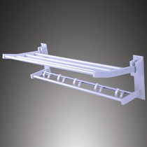 飞雕浴巾架FDG8002,折叠双层毛巾架不锈钢,卫生间五金挂件