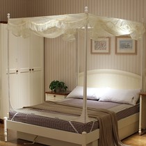 美朵嘉防蚊蚊帐,三门拉链方形清新淡雅风格-加设防蚊布更安全,货号蝶语花香