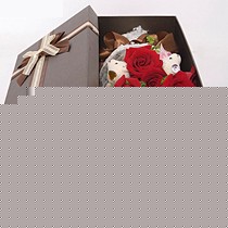 爱唯一品牌19朵香槟玫瑰花,娇艳欲滴的爱情玫瑰鲜花,货号XHUA19