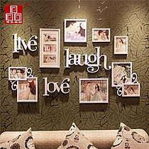 亚乐晶品创意时尚相片墙,客厅卧房照片墙-ABS环保材质lovelaugh