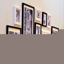 全悦现代简约创意相框墙,纯实木手工喷漆环保相框墙,12SM642