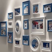 斯柏达地中海无毒相框墙,实木框架防潮纸芯环保相框,型号20130609