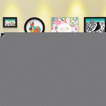 梓晨HD-B08新古典相框墙,防水亚麻油画纸挂墙式相框,实木框架防尘照片墙