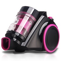 Midea/美的家用迷你式吸尘器,玫红色静音干式扫地机,型号: C3-L141C
