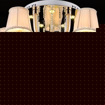 尊阁欧式LED吸顶灯,环美艺术菠萝珠水晶吸顶灯,精美布艺灯罩K9水晶吊坠