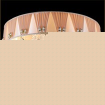 摩灯会8003型号卧室水晶吸顶灯,欧式布艺电镀抛光LED清光灯具