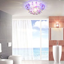 御颜家居品牌LED过道吸顶灯,简约现代的20瓦功率以下的水晶灯,型号8133