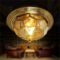 精致欧式吸顶灯,电镀铁艺吸顶灯,月影凯顿几何全铜吸顶灯MC092-3Q