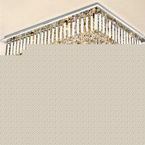 世源家居欧式客厅长方形吸顶灯,奢华水晶灯,9406-80铁艺鎏金灯饰