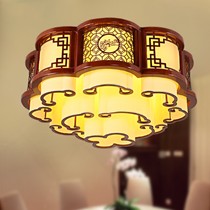 木府现代中式圆形吸顶灯,990镂空雕花客厅灯具,花朵形复古灯饰