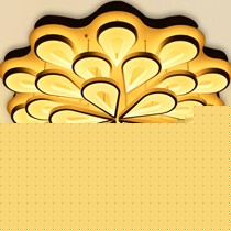 音视LED客厅灯饰,亚克力花瓣型合金吸顶灯,QS-8828可调色灯具