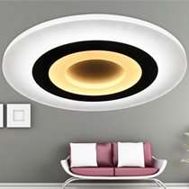 音视LED超薄圆形卧室灯具,亚克力合金创新吸顶灯,型号: QS-6816