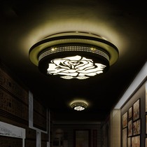 奥盾圆形创意过道吸顶灯,9889镂空雕花装饰灯,高透光亚克力灯具