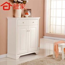 德家韩式田园鞋柜,对开门实木鞋柜,型号XG901-1