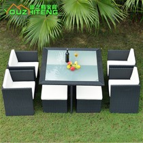 幽之腾家具欧式藤艺休闲椅,YZT-0558型号户外多功能防滑休闲椅