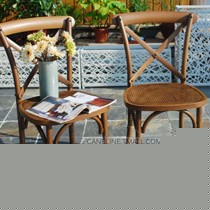 caneline美式仿木纹休闲椅,咖啡色庭院休闲椅,型号FRS10012E