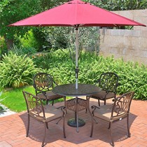 幽之藤露天庭院铁艺休闲椅,镂空雕花台面户外桌椅,型号: ZY003