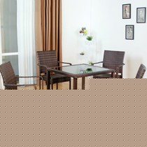 娇妻贵子藤椅茶几五件套组合装,天然环保田园藤制休闲椅,型号: 8210