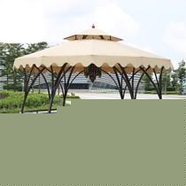 阳光户外罗马铁艺帐篷式凉亭,防风透气花园休闲亭子,型号: YG-G704