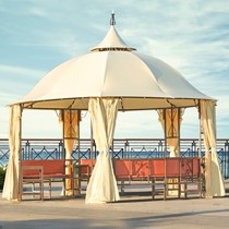 阳光户外蒙古包花园凉亭,YG-G803圆形帐篷式休闲亭子,可定制宫堡木屋